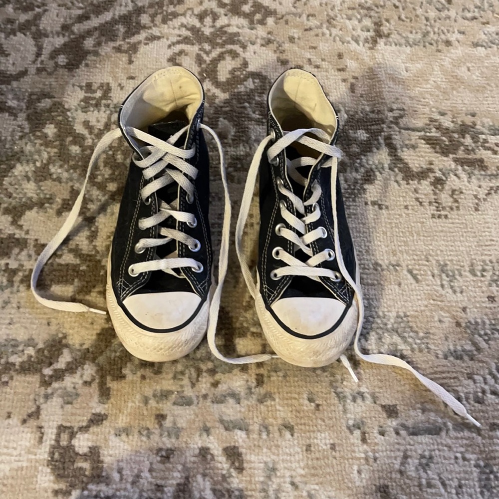 Black high top Converse